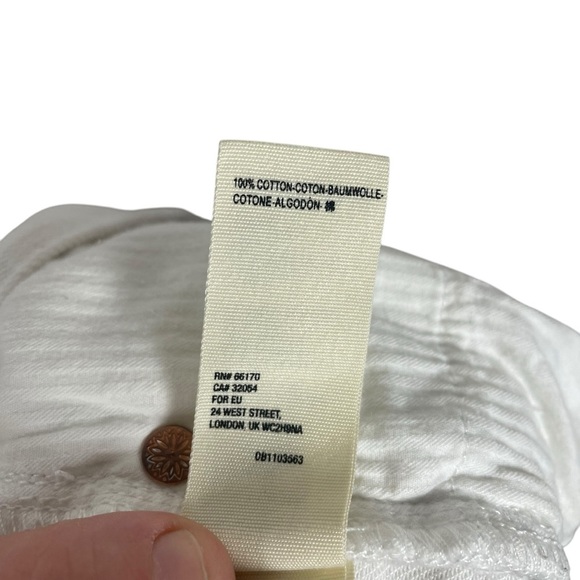 Free People Loving Good Vibrations Denim Shorts in White Size 28 - Picture 15 of 16